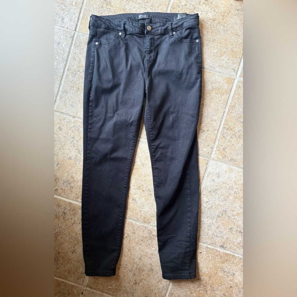 Buffalo David Bitton Black Skinny Ankle Jeans, Size: 10